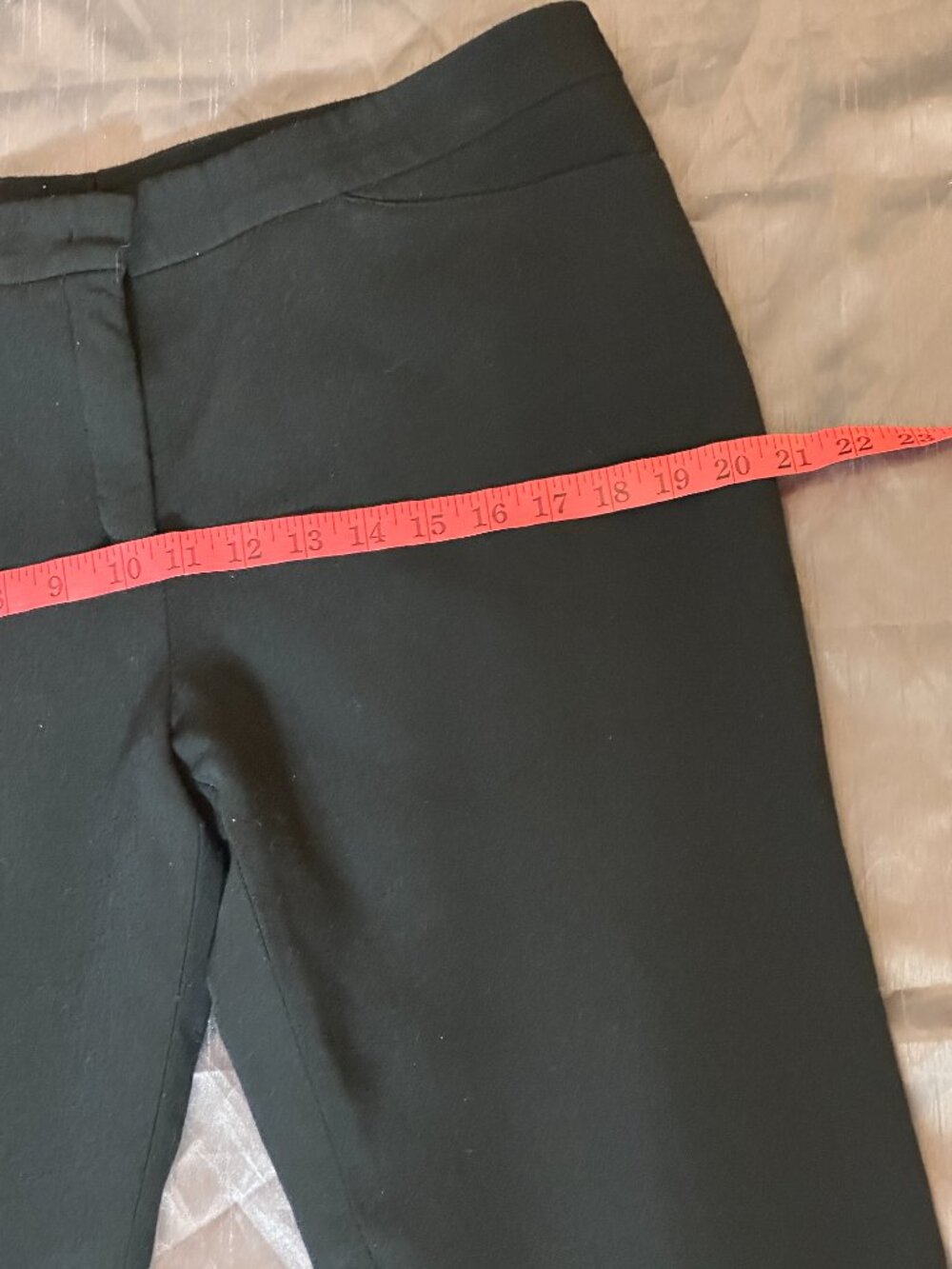 ESCADA Black Wool Casual Pants Women's Size 46 - Picture 6 of 15